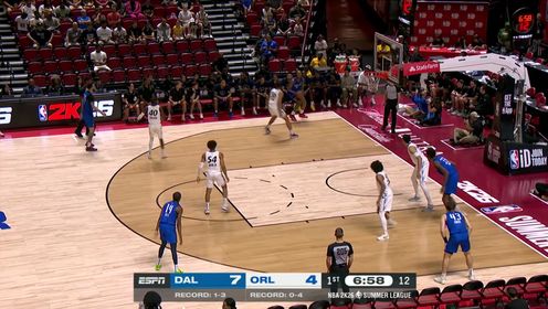 夏联-刘易斯18分 迪亚拉12+11 摩尔14+8 独行侠轻取魔术