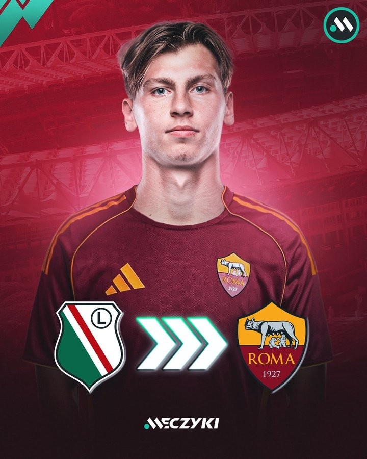 波媒：20岁波兰后卫齐奥尔科夫斯基将加盟罗马，未来几天接受体检